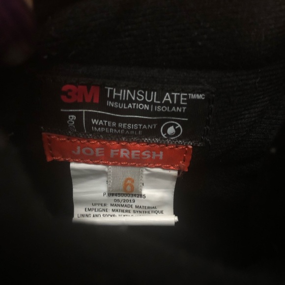 Joe Fresh 3M Thinsulate winter boots for boys, size 6 - Picture 7 of 7